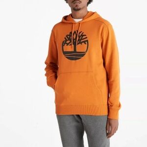 Timberland Tree-Logo Hoodie rust color size S
